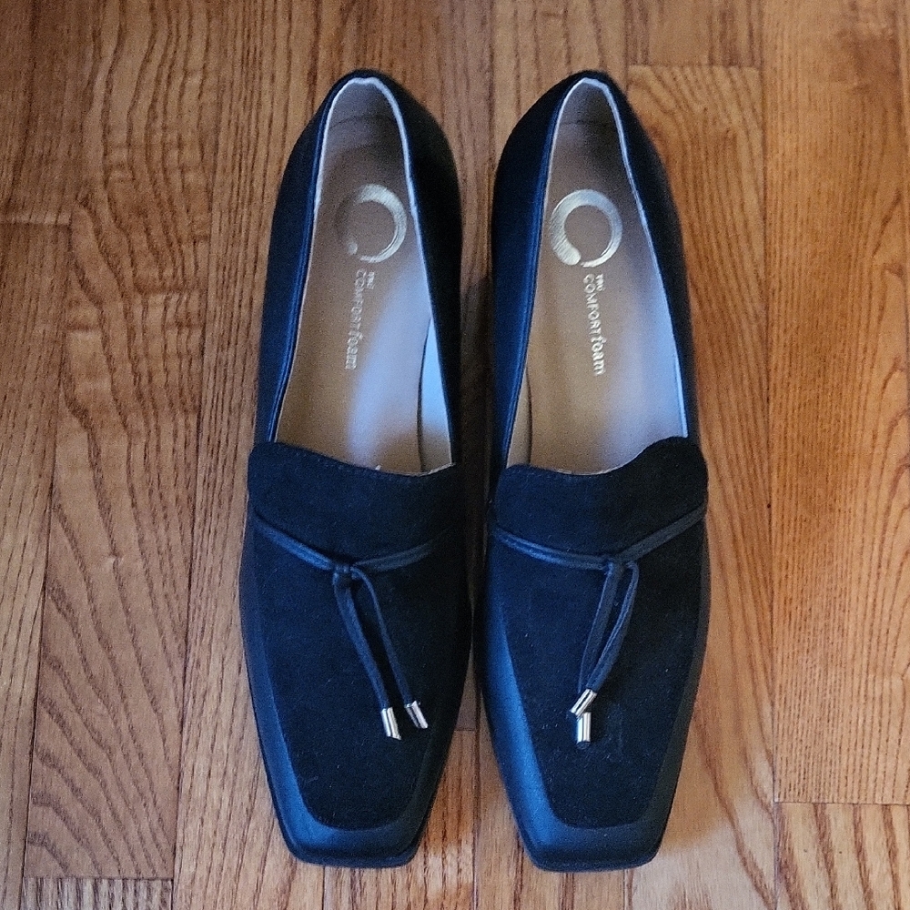 Ladies Black Block Heels